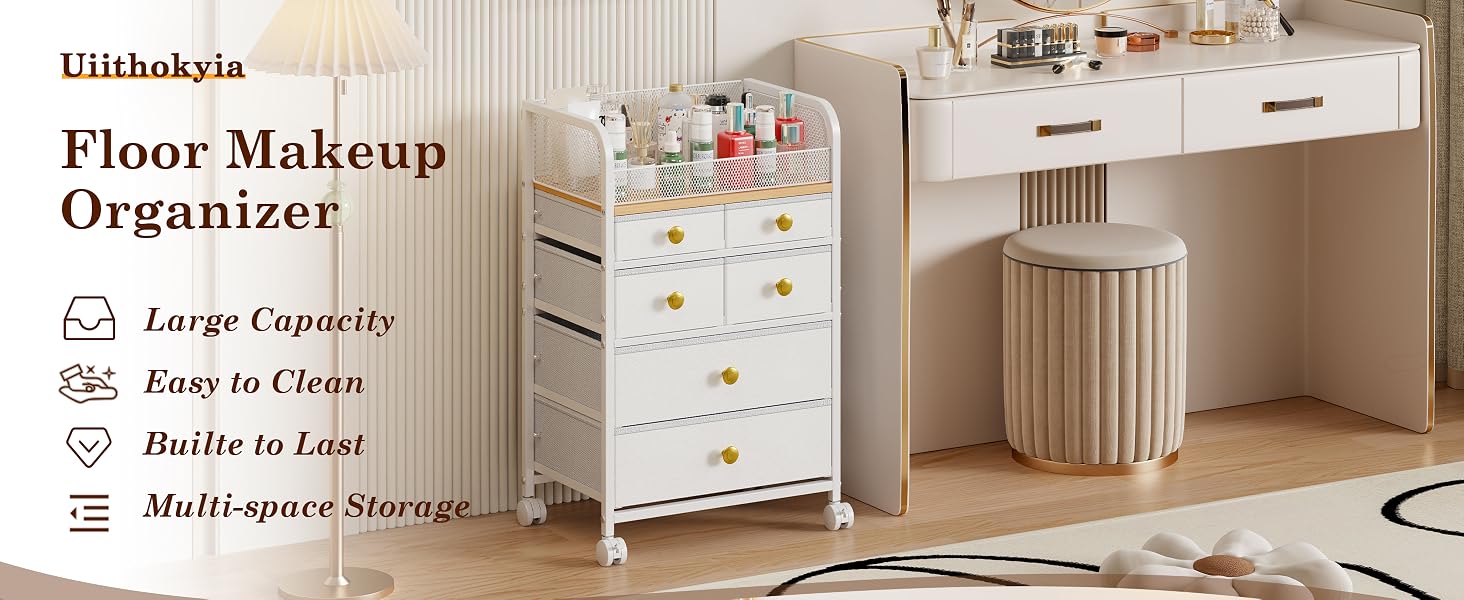makeup organizer cart