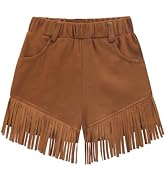 Noomelfish Girls and Women Suede Fringe Skirt Boho Tassel Layered Ruffle Skirt