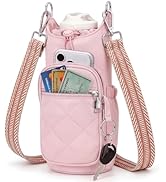 Fiiuos Crossbody Water Bottle Bag for Women, Lightweight Insulated Water Bottle Carrier with Phon...