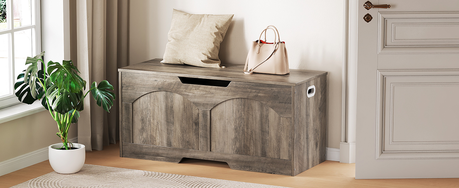 Storage Chest, Wooden Storage Trunk Bench, Entryway Bench, Storage Box