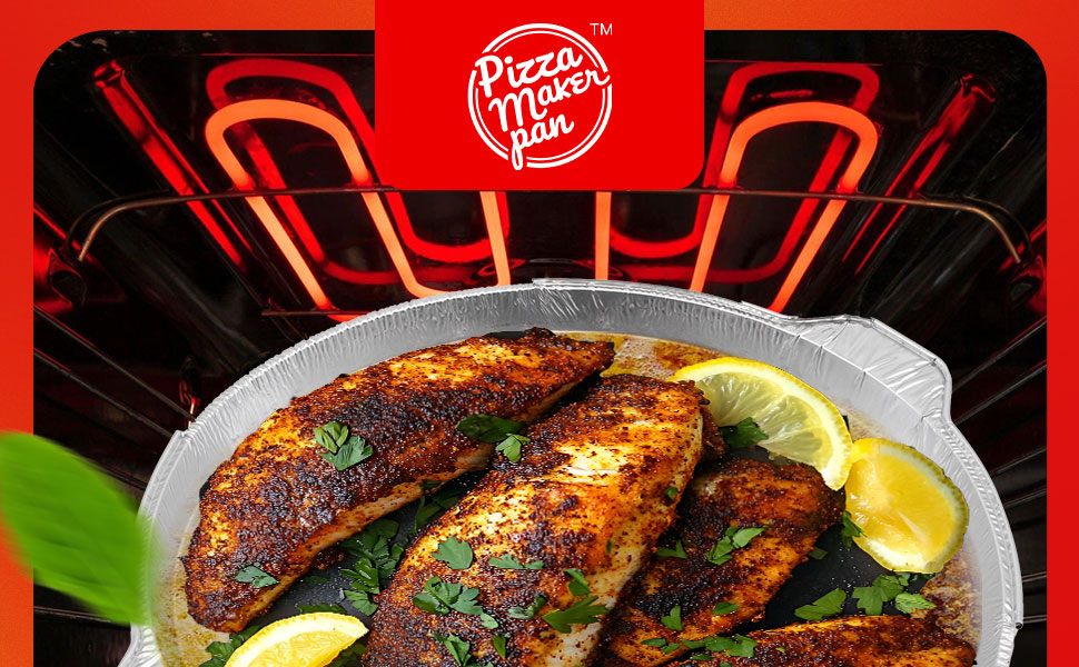 fish in pizza maker pan