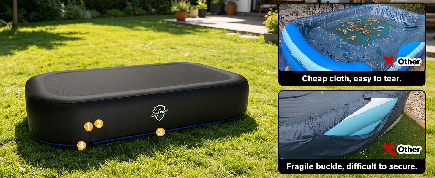 rectangle inflatable pool cover 53