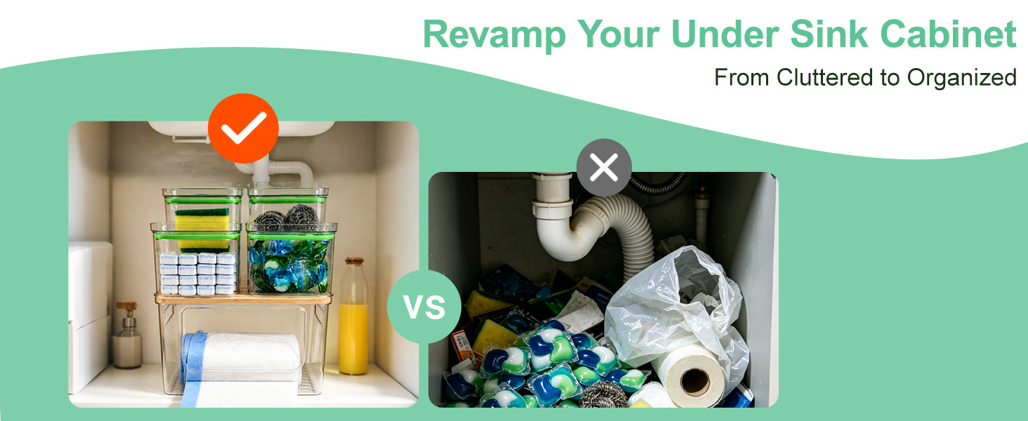 under kitchen sink organizers and storage