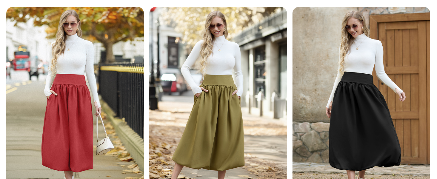 Bubble Long Skirt