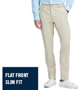 IZOD Men's Saltwater Stretch Flat Front Straight Fit Chino Pant