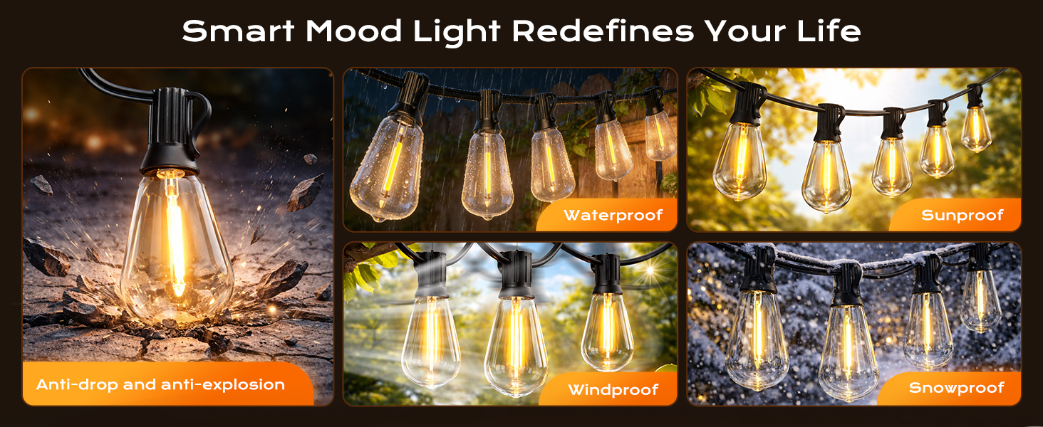 outdoor string lights