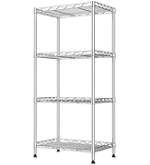 VANZBON 5-Tier Heavy Duty Wire Shelving Unit,35.4" Wx18 Dx71 H,Wire Shelf Racks with Wheels,Heigh...