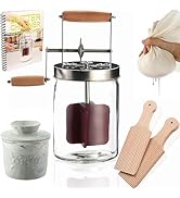 Dazey Butter Churner - Cheese Cloth, Butter Paddles, Recipe Book INCLUDED- Hand Crank Butter Chur...