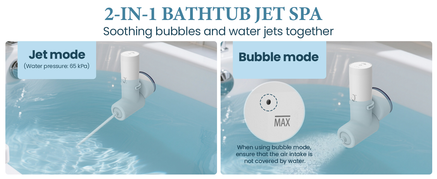 2-IN-1 BATHTUB JET SPA