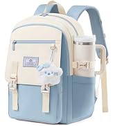 LOVEVOOK School Backpack for Teen Girls, Student Backpack Purse for 10-20 Teenage, Cute Kid Bookb...