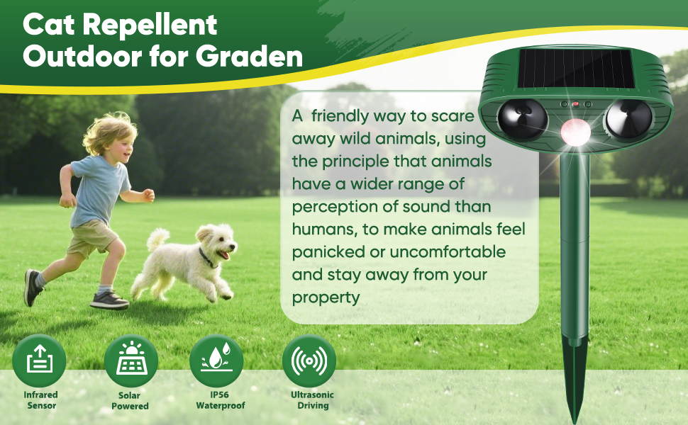 solar animal repeller outdoor