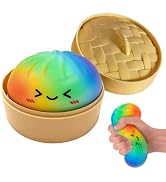 4Pcs Dumpling Squishies Blow Bubbles,Dumpling Squishies,Dumplings Squishie Mystery Box,Malt Sugar...