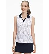 M MAELREG Womens Polo Shirts Short Sleeve V-Neck Collared Golf Tennis Shirt Moisture Wicking Tank...