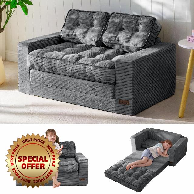 MAXYOYO Convertible Sofa Bed for Boys and Girls