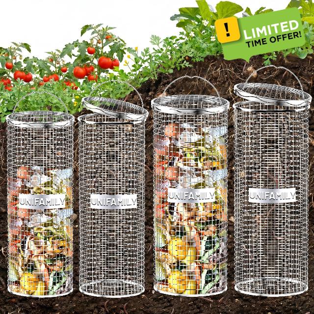 UNIFAMILY 4pack Inground Worm Composting Bin