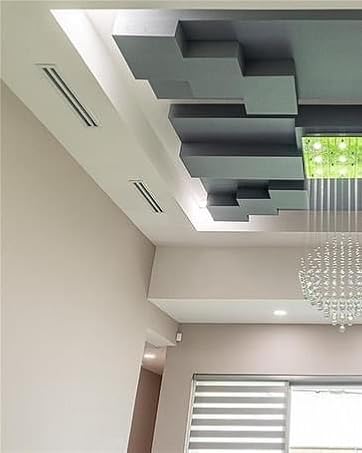 18 inch white linear slot diffusers linear air ac vent covers installed on modern home ceiling