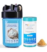 H&G Lifestyles Inline Sediment Water Filter 4.5" x 10", PP Cartridge Pre-Filter System for Campin...
