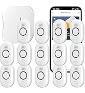Bundle: 13 Pack Water Sensors with 2.4Ghz WiFi Gateway, Water Flood/Drip Alarm for Basement/Kitch...