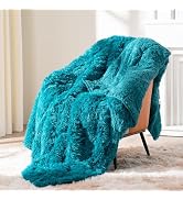 Topblan Shaggy Long Fur Faux Fur Weighted Blanket, Fuzzy and Soft Sherpa Weighted Blanket for Adu...