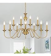 15 Light Black Farmhouse Chandelier | Large Chandeliers for Dining Room Light Fixtures Over Table...