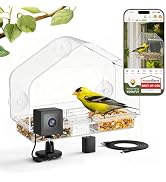 Bird Feeder with Camera, Smart Bird House with Cam for Outside, 2K HD Auto Record Video, AI Ident...