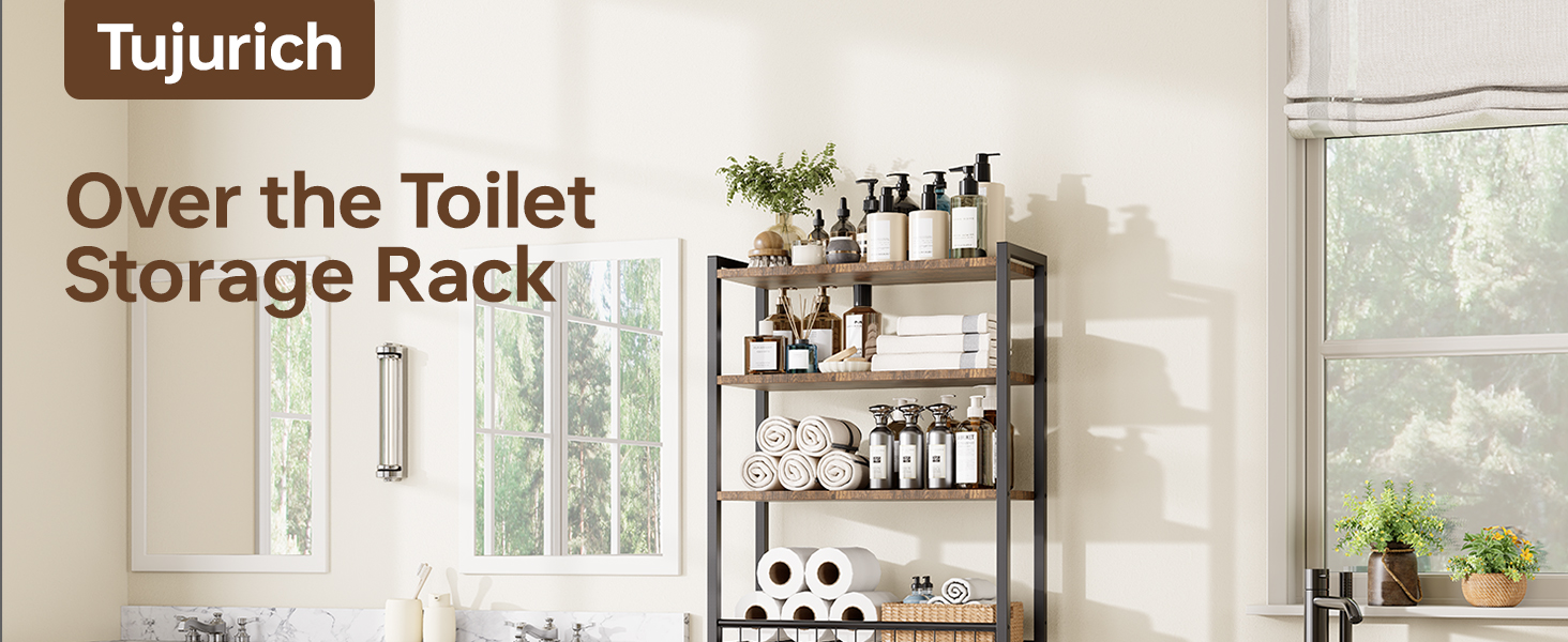 over the toilet stroage rack