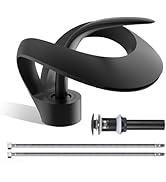 Elegant Alien Chrome Bathroom Sink Faucet Single Hole,AUU Chrome Polished Waterfall Vanity Sink F...