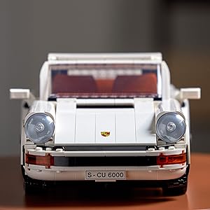 Close up image of LEGO Porsche set