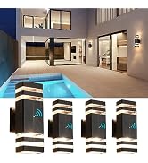 ZSMAIKU LED Outdoor Light Fixture,Square Outdoor Lights for House, Wall Lights Aluminum Outdoor L...