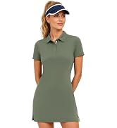 M MAELREG Womens Golf Dress with 2 Pockets on Separate Shorts UPF50+ Tennis Athletic Dress Moistu...