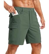 TACVASEN Men's Hiking Cargo Shorts 7" Quick Dry Lightweight for Outdoors Golf Fishing Stretch Cas...