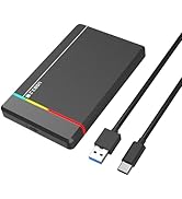 PILCNLA Aluminum Alloy M.2 NVMe SSD External Portable Enclosure Case Adapter, USB 3.2 Gen 2 Type-...