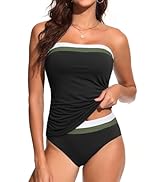 Tankini Swim Tops for Women - Bathing Suit Top No Bottom 2025 Bandeau Swimsuit Tops