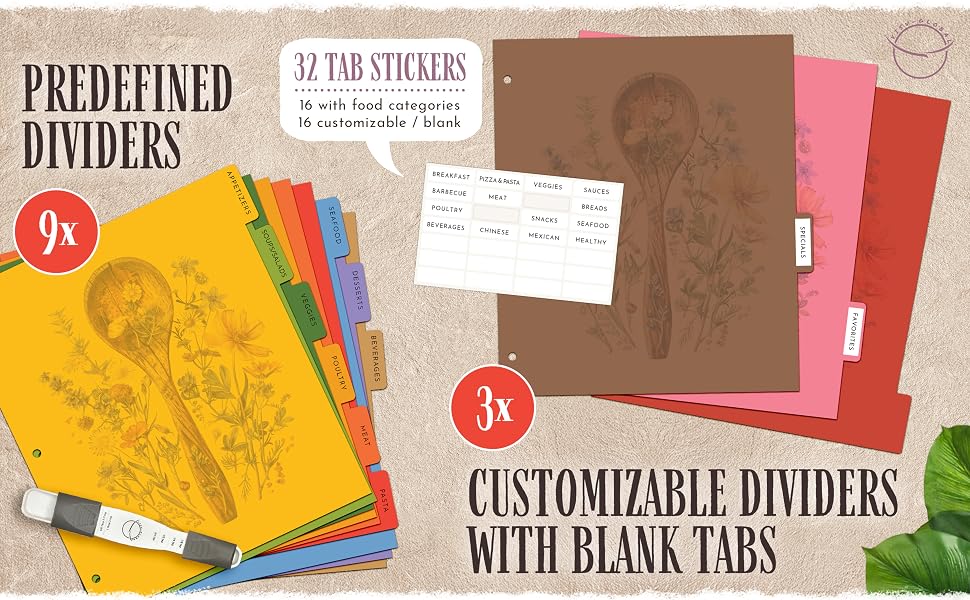 Recipe Binder Floral