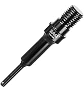 SALI 2PCS Core Drill Bit Adapter 5/8"-11 Thread Male to 3/8" SDS Plus Shank and 3/8" Triangle Sha...