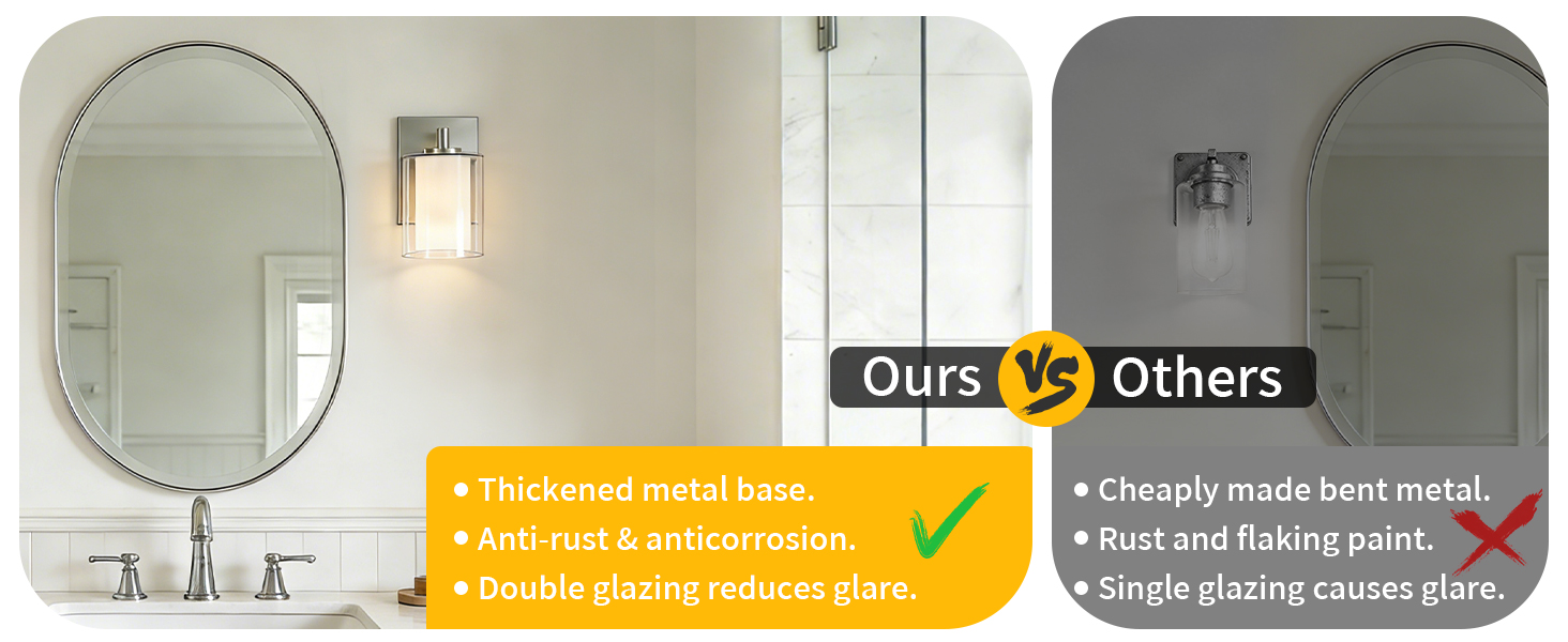 Kalium Double-Piece Glass Wall Lamp (Nickel)-2