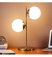 Brightech Venus Mushroom Table Lamp - Modern Lamp for Living Room, Bedroom Side/End Table - Dimma...