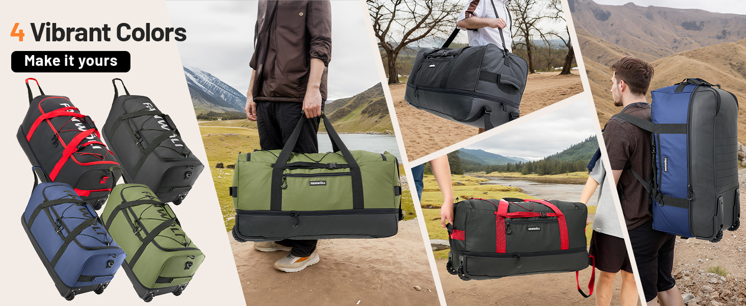 rolling duffel bags for traveling
