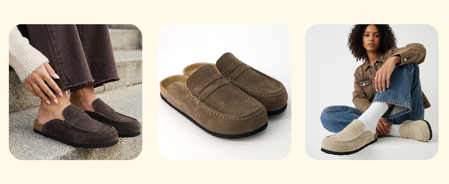 Fondue, banner, lifestyle, cushionaire, penny clog mule