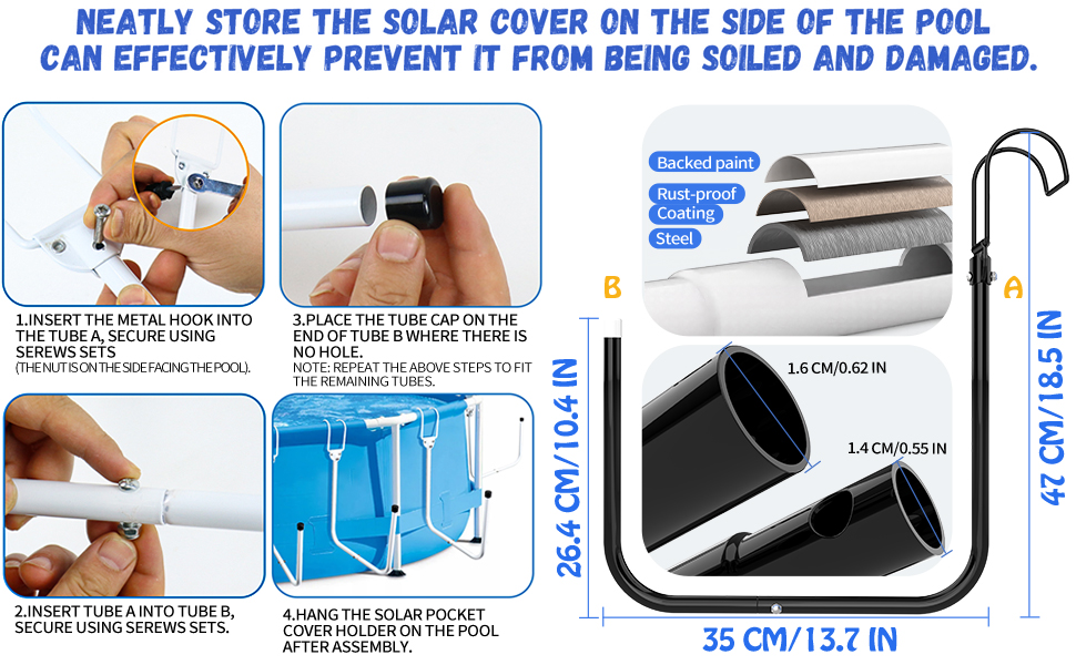 solar cover holder