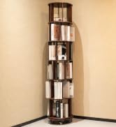 CheerNest Solid Wood End Table, 3-Tier Small Side Table with Fluted Acrylic Top, Rectangular Geom...