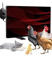 H&G lifestyles Heated Chicken Waterer Heated Water Bucket for Chickens 4 Gallon Hanging Poultry D...