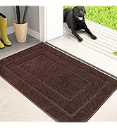 PURRUGS Dirt Trapper Door Mat 20" x 31.5", Non-Slip Machine Washable Entry Rug, Shoe Scraper, Dog...