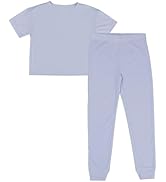 Fruit of the Loom Girls' Relaxing Comfort Loose Fit 2-piece Pajama Set