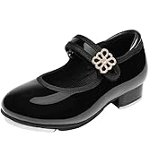 Stelle Girls Tap Shoes Hidden Velcro Toddler Dance Shoes PU Leather Tap Shoes (Toddler/Little Kid...