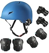 Besmall Kid's Protective Gear Set,Roller Skating Skateboard Cycling Gear Pads for Boys Girls(Adju...