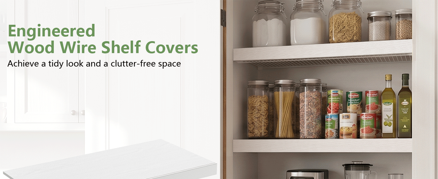 wire shelf cover for pantry