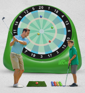 Bogey Pong | 3-in-1 Backyard Pong Golf Game Set w/Darts & Tic Tac Toe | Remove Dis...