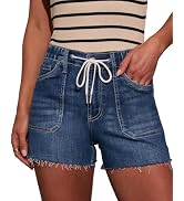 MEMVU Jean Shorts for Women High Waist Casual Spring Summer Shorts 2026