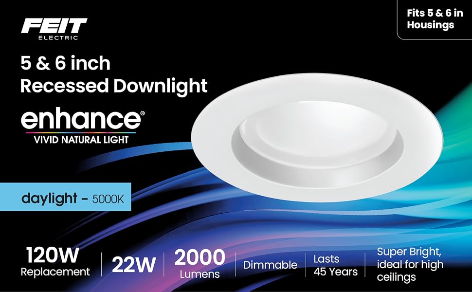 Feit Retrofit Recessed LED Downlights have adjustable white color temperatures